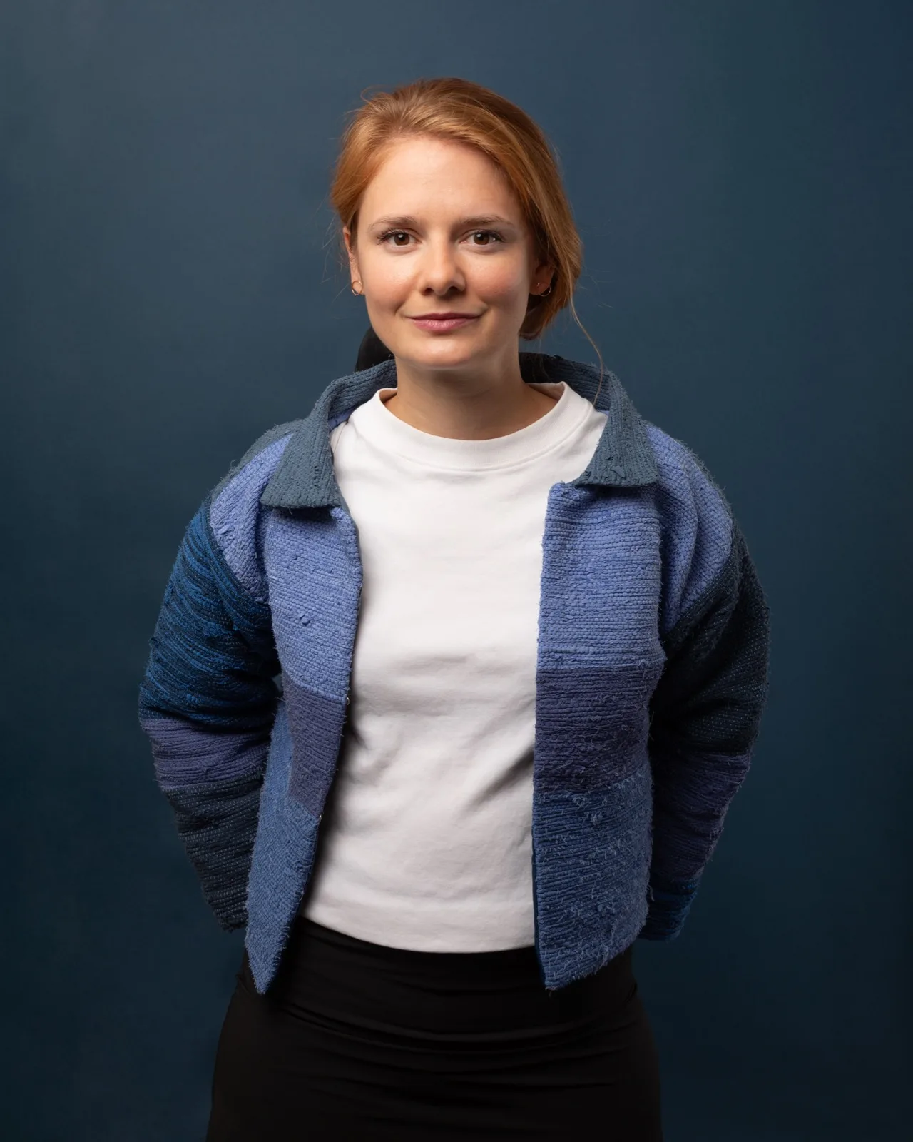 Júlia Jurinová, founder of WOVENRAG, at the hand loom